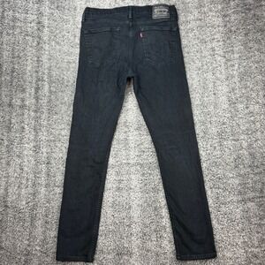Levi's 511 Mens W32 L32 Slim Fit Black Cotton Stretch Denim Jeans Pants